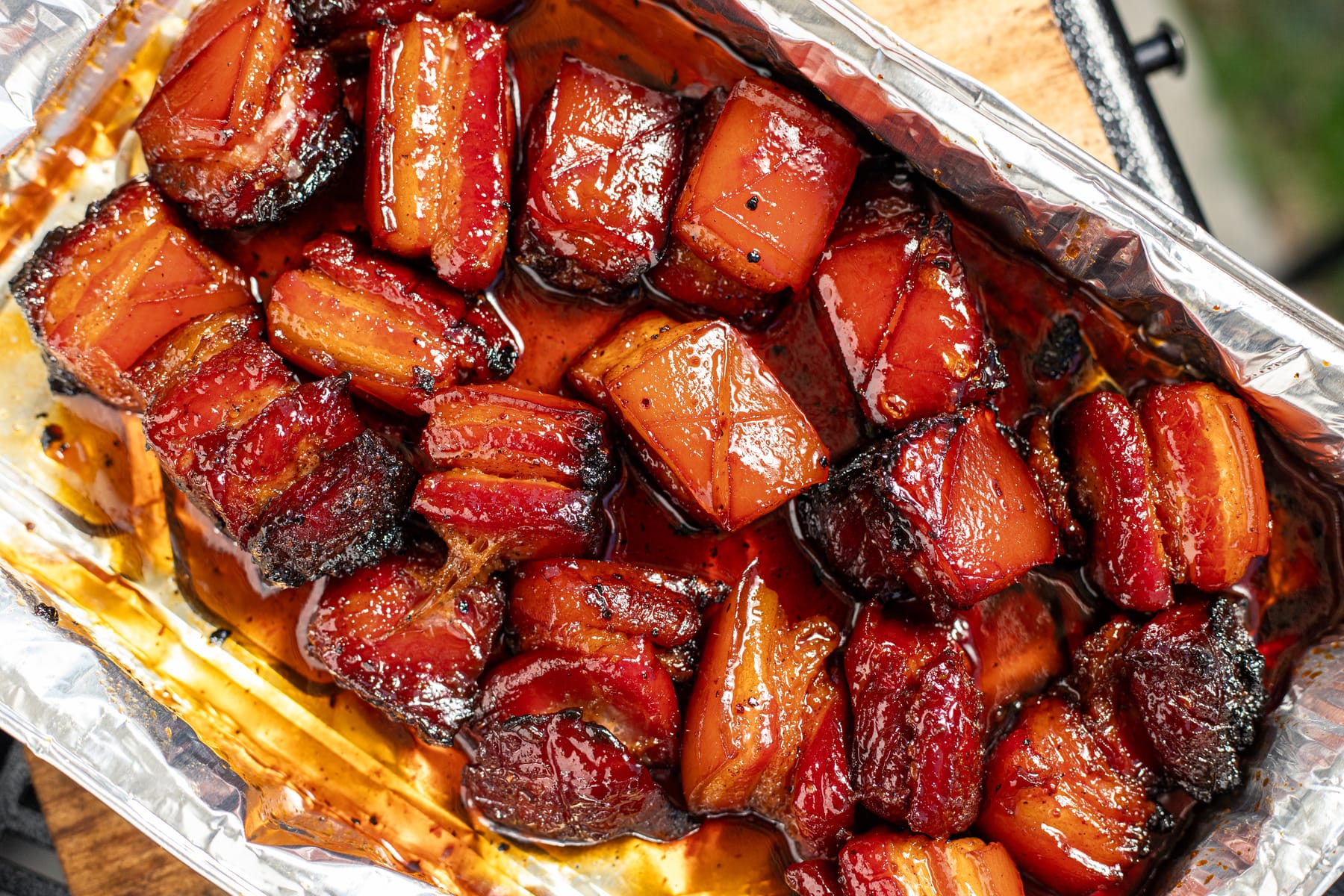 Pork Belly Burnt Ends on a Pit Boss Simply Meat Smoking