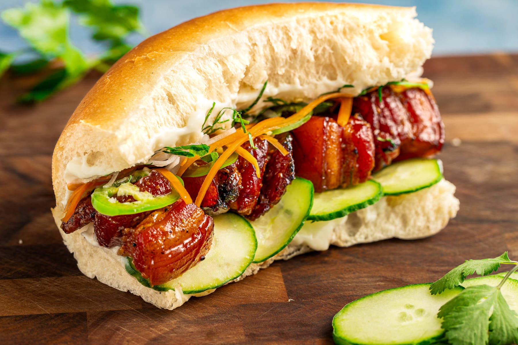 Smoked Pork Belly Burnt Ends Banh Mì Simply Meat Smoking